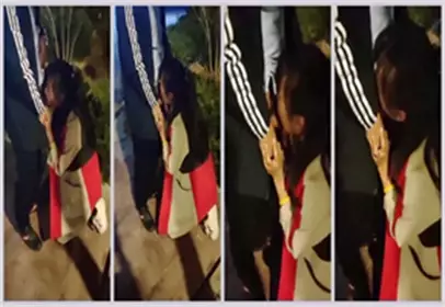 街头口交，还有行人路过啊，真特么刺激叫声销魂对白...