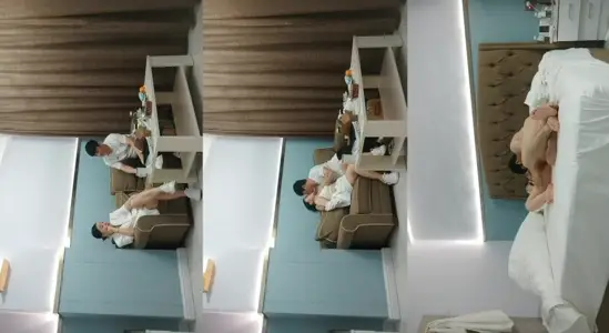 网聊撩到良家少妇赴约！白西装御姐激烈舌吻，扒开衬衫揉捏奶子吮吸，掰开肥臀后入猛操