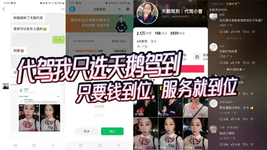 代驾我只选天鹅驾到，我骑天鹅，天鹅给我开车，只要钱到位，服务就到位，而且还可以选择多位女司机结伴服务！不愧为 “空乘式” 专业代驾平台！服务确实很到位！