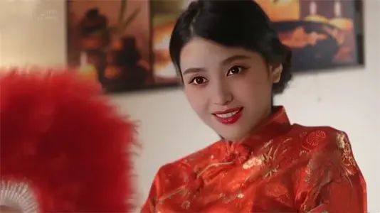 AI古力娜扎：红色高开叉旗袍下的激情性爱盛宴